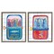 Stupell Industries Whimsical Silly Sardines 2pc Floating Frame Set, design by Courtney Prahl